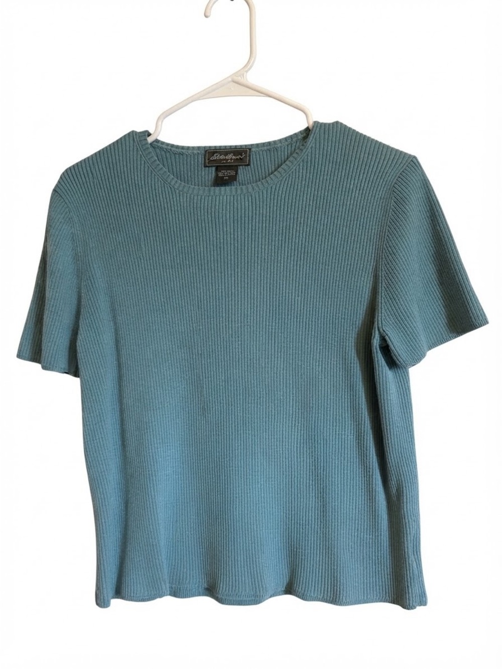 Eddie Bauer knit top - vintage Eddie Bauer short Sleeve cotton Knit Top size XL